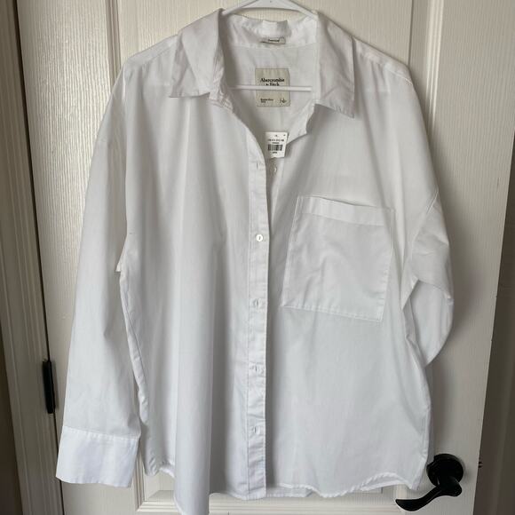 Abercrombie & Fitch White Blouse - Picture 2 of 8